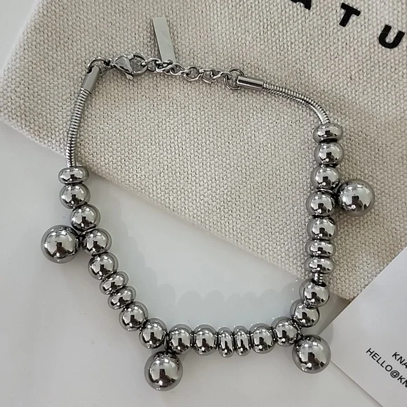 Knature The Label (Formerly Gypsy By Knature) Single Silver Moon Phase Anklet - Picture 4 of 6